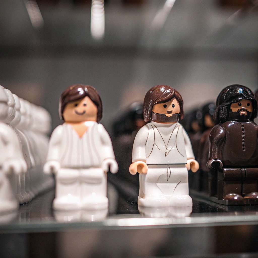 figurki lego wykonane z lukru plastycznego